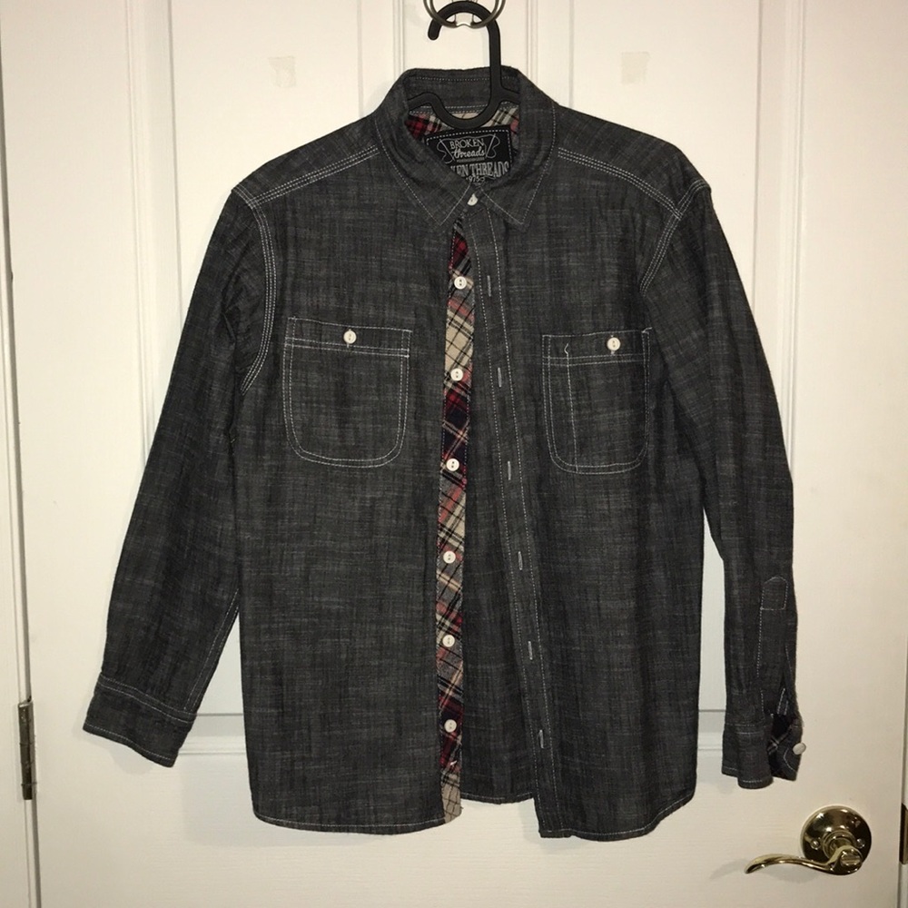 Boys Long Sleeve Button Down